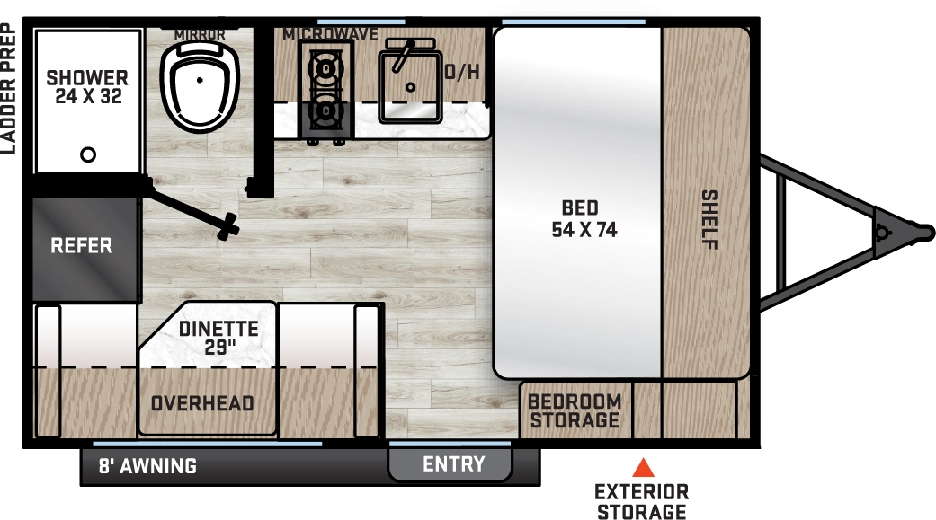 Aurora Light 13RDX Floorplan